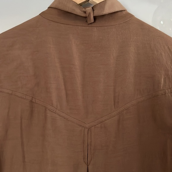 NWT BCBGMAXAZRIA DRESS -MIDI LIGHT BROWN - Picture 8 of 10